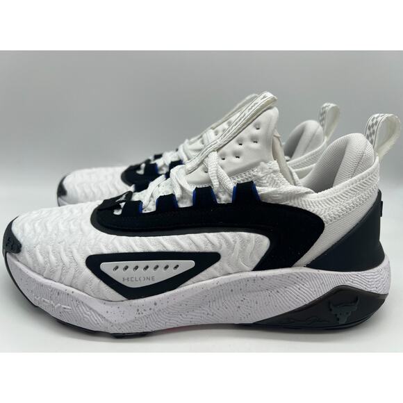 Under Armour Project Rock 7 White Black Team Royal 3027601 104 Women's Size 7 - Picture 2 of 12